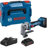 Bosch GSC 18V-16 E Professional akumuliacinės skardos žirklės, 18 V, 2x ProCORE18V 4,0 Ah, L-BOXX, mėlynos/juodos