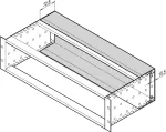 Schroff galinis dangtis 19 inch pastatui, 3U 84HP, 220 mm gylio, plieninis, cinkuotas 34561752