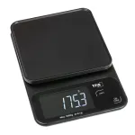 TFA Dostmann COOKIE skaitmeninės virtuvinės svarstyklės, 5 kg talpa, 1 g tikslumas, su matavimo dubeniu, juodos 50.2009.01