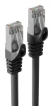 S CONN MAXIMUM CONNECTIVITY Industrial Cat.7 S/FTP PUR komutacinis kabelis, RJ45, juodas, 0,25 m 08-39005
