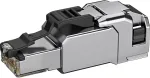 TELEG&Auml;RTNER 100040203 RJ45 Keystone modulis Cat.6A ekranuotas, be įrankių IDC