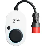 Go-e Charger Gemini flex 22 kW mobili įkrovimo stotelė, 32 A CEE, balta
