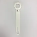 CYOO Apple AirTag silikoninis apsauginis dėklas su raktų pakabuku - baltas (CY122409)