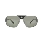 Versace VE2251-1001-2 vyri&scaron;ki akiniai nuo saulės Pilot Aviator juodas rėmelis pilki lę&scaron;iai 63mm