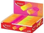 Maped NEON plastikinis trintukas, 20 vienetų, neoninės oranžinės ir neoninės rožinės spalvos, mažai dulkių, be ftalatų, be PVC 121901