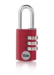 Yale YE3CB/38/131/1/CO 38 mm raudona kombinuota spyna
