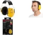3M Peltor Optime H510AC ausinės, geltonos/juodos, reguliuojamas galvos lankelis, putų įdėklai