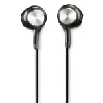 Hama Ocean II laidinės ausinės į ausį, skambučiams ir muzikai, USB Type-C, juodos ir sidabrinės spalvos