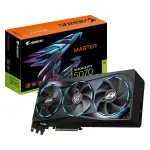 GIGABYTE AORUS GeForce RTX 5070 MASTER 12G vaizdo plok&scaron;tė &ndash; 12 GB GDDR7, 192 bit, PCI-E 5.0, 2715 MHz branduolio dažnis, 3&times; DP 2.1a, 1&times; HDMI 2.1b, NVIDIA DLSS 4, GV-N5070AORUS M-12GD
