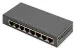 Nevaldomas komutatorius Digitus 8 prievadų Gigabit Ethernet 10/100/1000 Metalinis korpusas