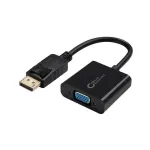 Microconnect DPVGA15CM aktyvusis DisplayPort 1.2 ir VGA (HD-15) jungčių adapteris, ki&scaron;tukas/lizdas, 0,15 m, juodas