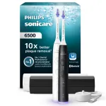 Sonic dantų &scaron;epetėlis Philips Sonicare Series 6500 HX7419/01 &mdash; 62 000 jud./min, 3 režimai, slėgio jutiklis, 2 rankenos, 2 antgaliai, kelioninis dėklas