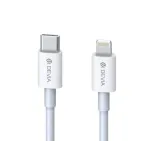 Devia Smart Series PD USB-C į Lightning kabelis 120EC1060001, 18 W, MFi, 1,5 m, baltas