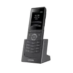 IP belaidis telefonas Fanvil W611W V2 juodas 4 linijos LCD Wi-Fi