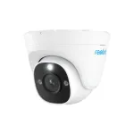 Reolink P344 12 MP PoE kupolo formos IP saugos kamera, 4512x2512, 4 mm objektyvas, PoE/12 V DC, IP66, spalvotas nakties vaizdas, dvipusis garsas, 100&deg;x50&deg;, balta