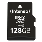 Intenso 128GB MicroSDXC atminties kortelė su SD adapteriu, 3413491