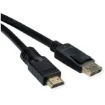 Vaizdo kabelio adapteris ROLINE 11.04.5776 7,5 m HDMI A tipo DisplayPort juodas