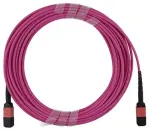 BlueOptics AV25-BO daugiamodis &scaron;viesolaidinis magistralinis kabelis, MPO/UPC&ndash;MPO/UPC, OM4, 5 m, magneta