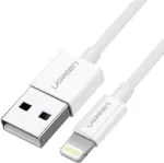 Ugreen USB 2.0 A Lightning kabelis 2m, 5V/2.4A, baltas