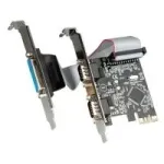 VALUE PCI-Express kortelė, 2x RS232 nuoseklus, D-Sub 9, 1x lygiagretus EPP/ECP (15.99.2116)