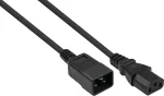 kabelmeister ilginimo maitinimo laidas IEC C20 ki&scaron;tukas - IEC C13 lizdas, juodas, 1,00mm&sup2;, 3m