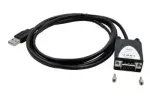 Serijinis kabelis EXSYS EX-1311-2 USB Type-A DB-9 Juodas 1,8 m
