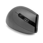 BakkerElkhuizen Grip Pro vertikali pelė, de&scaron;inei rankai, optinė, belaidė RF, 2400 DPI, pilka/juoda/geltona