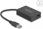 Tinklo adapteris DELOCK 66463 USB į &scaron;viesolaidžio sąsają, 1000 Mbit/s, juodas