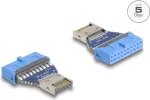 DeLOCK USB adapteris vidinis 19 kontaktų &scaron;ukos į USB Type-E ki&scaron;tuką 5 Gbps
