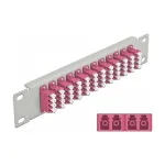 Patch panel DeLOCK 66800, 10 colių, 12x LC Quad, metalinis