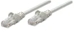 Intellinet tinklo jungiamasis laidas, Cat5e, 0,5 m, pilka, CCA, U/UTP, PVC, RJ45, paauksuoti kontaktai, su apsauga nuo užkliuvimo, su įvore, viso galiojimo garantija