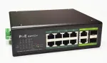 Industrinis PoE &scaron;akotuvas 100Mbps 8portų+2G uplink RJ45 arba SFP portai, -40 &deg;C, IEEE802.3af/at