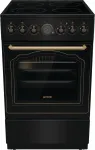 Gorenje GECS5B70CLB Laisvai pastatoma elektrinė viryklė su keramine kaitlente, juoda