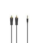 Hama 00205260 garso kabelis 1,5 m 3,5 mm 2 x RCA juodas