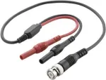VOLTCRAFT BNC-Testinis Laidas 0.50 m Juodas, Raudonas (VC-10906575)