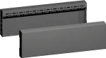 Rittal VX 8660032 cokolio &scaron;oninės apdailos plok&scaron;tės, plieno lak&scaron;tas, juodos (RAL 9005), 2 vnt. pakuotė