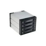 Fantec SNT-BA3141-1 &ndash; S-ATA 3x 5,25 colio (13,30 cm) korpusas 4x 2,5 colio (1 colio) kietiesiems diskams, juodas (2052)