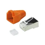 RJ45 CAT.6 ki&scaron;tukas 100 vnt., oranžinis