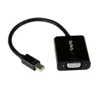 StarTech.com Mini DisplayPort į VGA adapteris &ndash; aktyvus Mini DP į VGA keitiklis &ndash; 1080p vaizdas &ndash; mDP arba Thunderbolt 1/2 Mac/PC prie VGA monitoriaus/projektoriaus/ekrano &ndash; mDP 1.2 į VGA lizdas &ndash; juodos spalvos