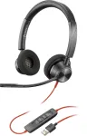 HP Poly Blackwire 3320 USB-A ausinės, laidinės, biurui/skambučių centrui, 130 g, juodos
