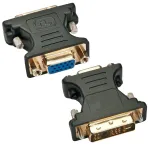 Techly DVI vyri&scaron;ka / VGA moteri&scaron;ka analoginė vaizdo adapteris juodas, DVI-A, VGA