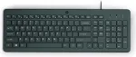 HP 150 laidinė klaviatūra, pilno dydžio USB, juoda, 1 m laidas