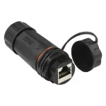 Good Connections jungiamasis laido connector IP68 Cat.6a RJ45 visi&scaron;kai ekranuotas juodas