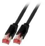 Tinklo kabelis EFB Elektronik K8708SW.3 RJ-45 Cat6a 3 m Juodas