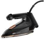 Braun FI7276BK Steam Iron - 2700W, EloxalPlus 3D BackGlide Soleplate, 230 g/min Steam Boost, Black