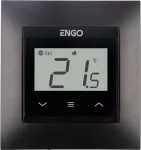 ENGO Controls E55-B įleidžiamas internetinis temperatūros reguliatorius 55x55 rėmui, Wi-Fi, juodas