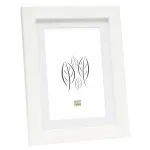 Deknudt S66KF1 P1 30x45 Wood White Picture Frame with Passepartout