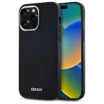 DKNY DKHMP14XPSCMCLK Kietasis dėklas, skirtas iPhone 14 Pro Max 6,7 inch juodas, Plain Logo, MagSafe