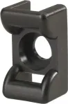 HellermannTyton KR6G5-PA66-BK (100) Įsukamas tvirtinimo pagrindas kabelių rai&scaron;čiams, juodas, 100 vnt.