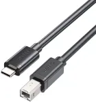 UNITEK USB-C į USB-B 2.0 spausdintuvo laidas 5 m juodas